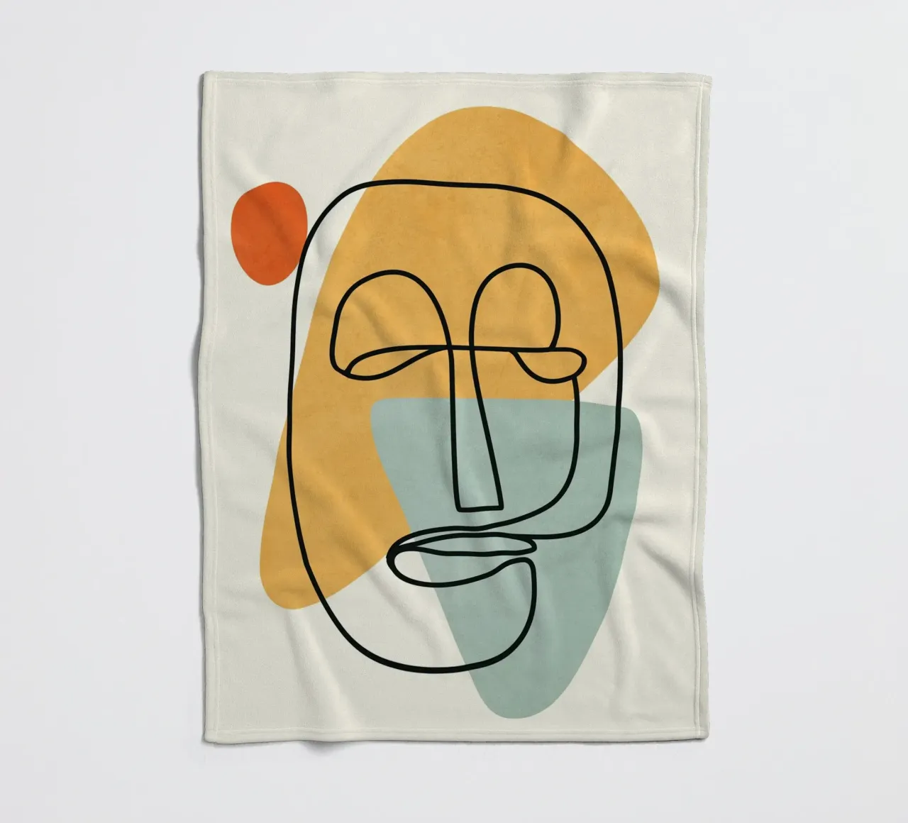 Abstract Faces 12 coperta in pile da cityart