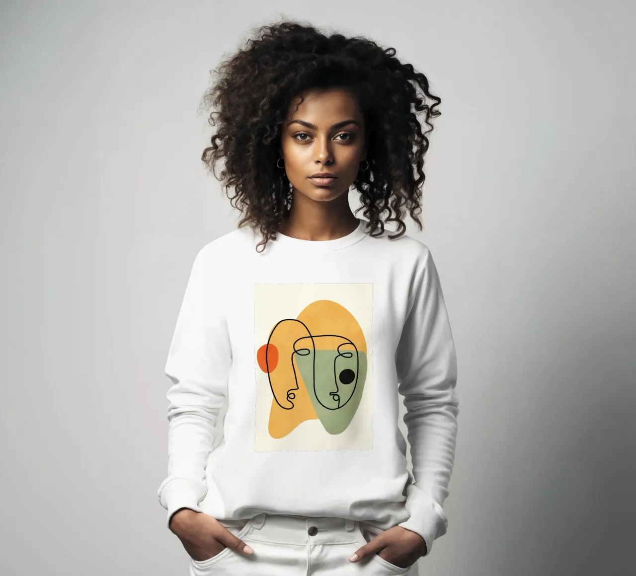 Abstract Faces 13 sweatshirt by cityart