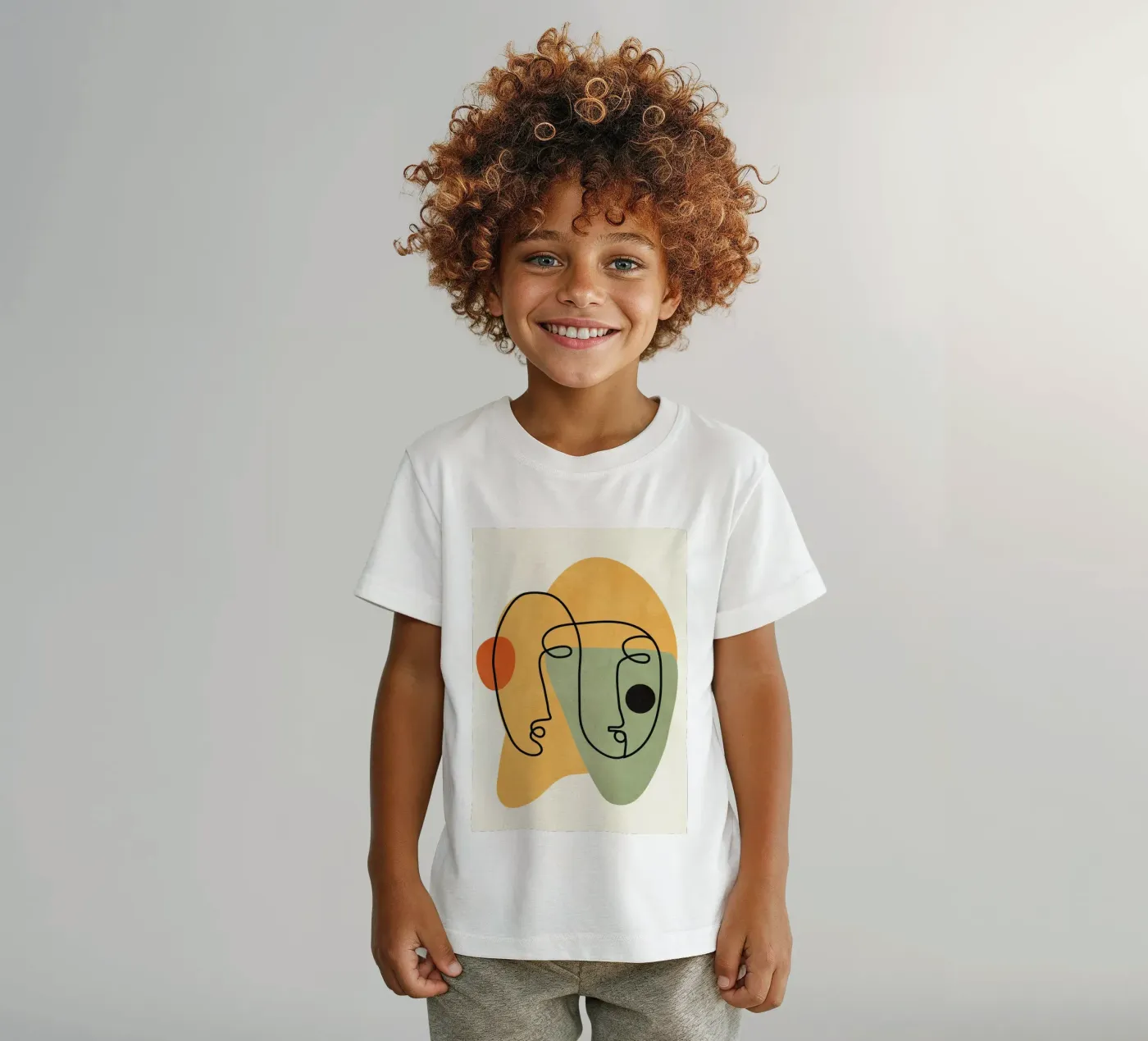 Abstract Faces 13 kinder t-shirt van cityart