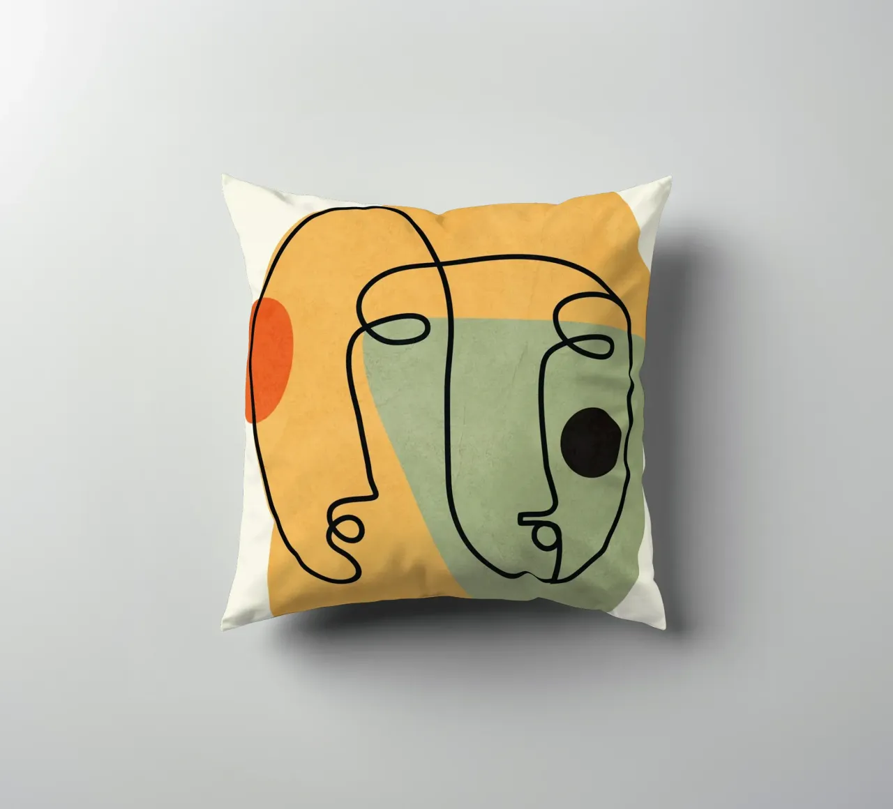Abstract Faces 13 cuscino da cityart