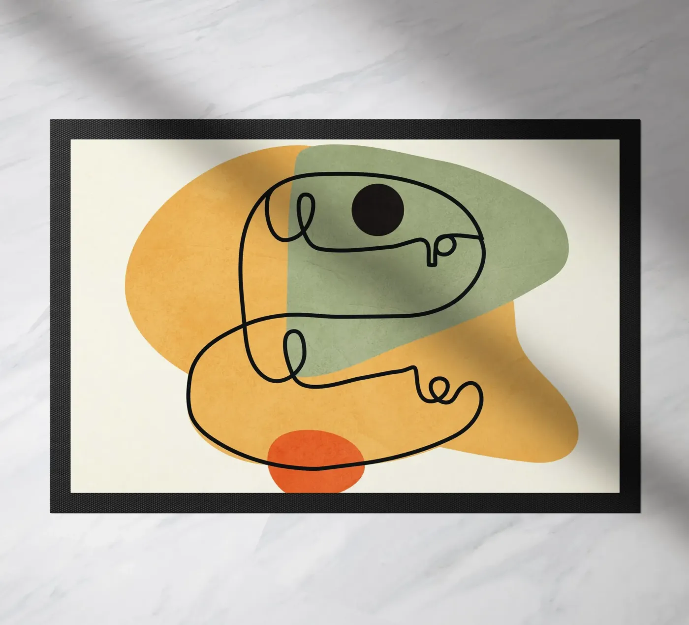 Abstract Faces 13 Fußmatte von cityart