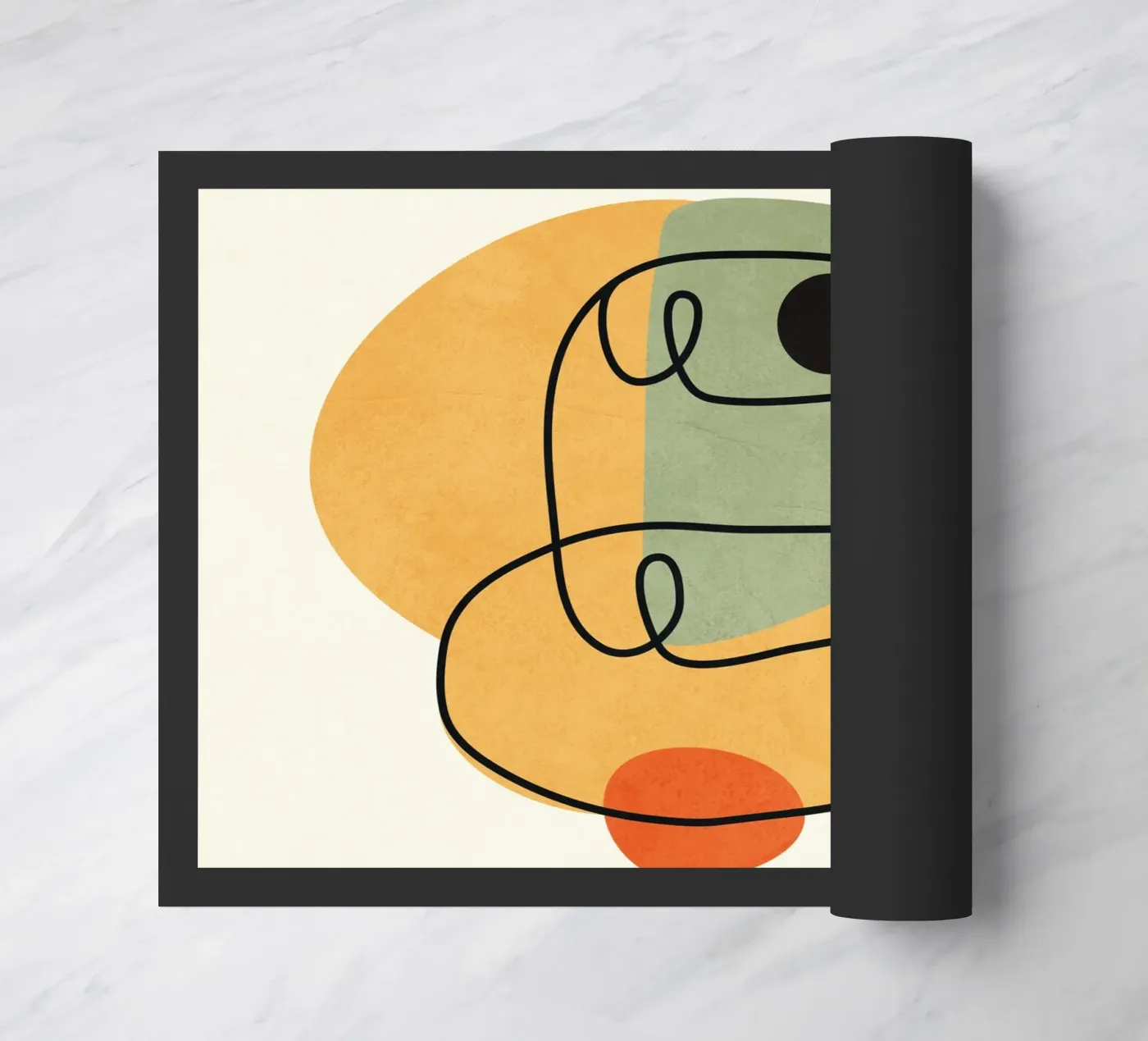 Abstract Faces 13 Fußmatte von cityart