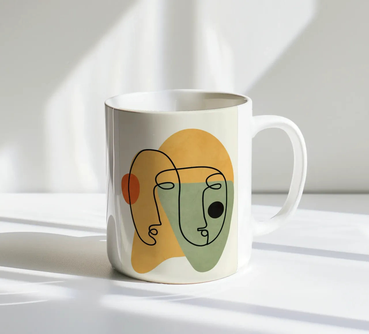 Abstract Faces 13 tazza in ceramica da cityart