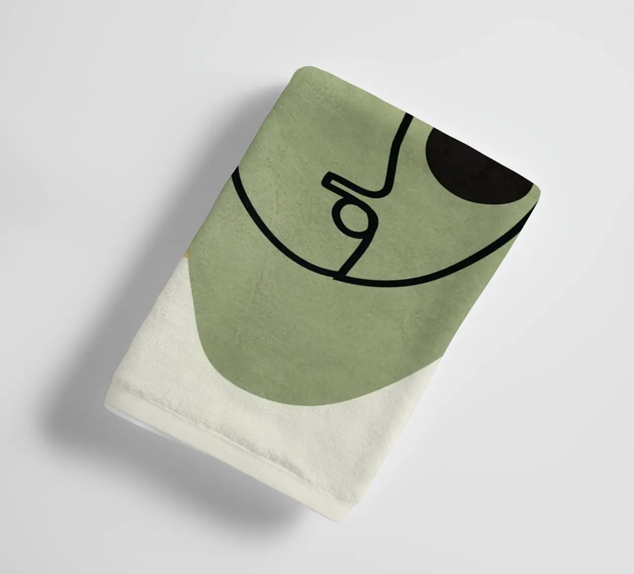 Abstract Faces 13 badhanddoek van cityart