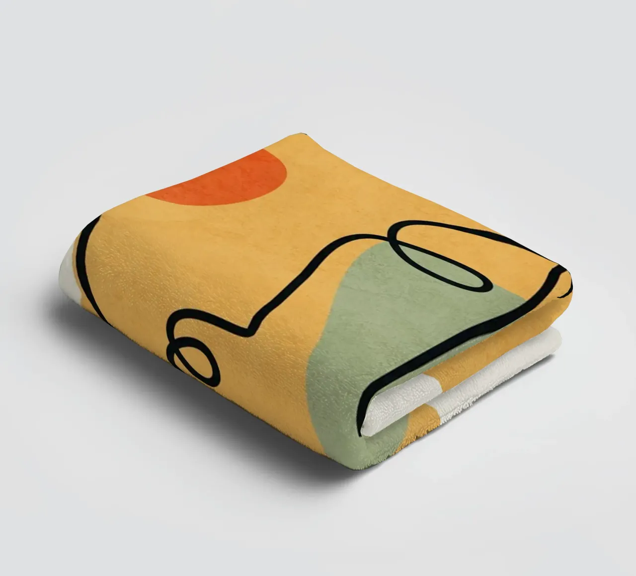 Abstract Faces 13 badhanddoek van cityart