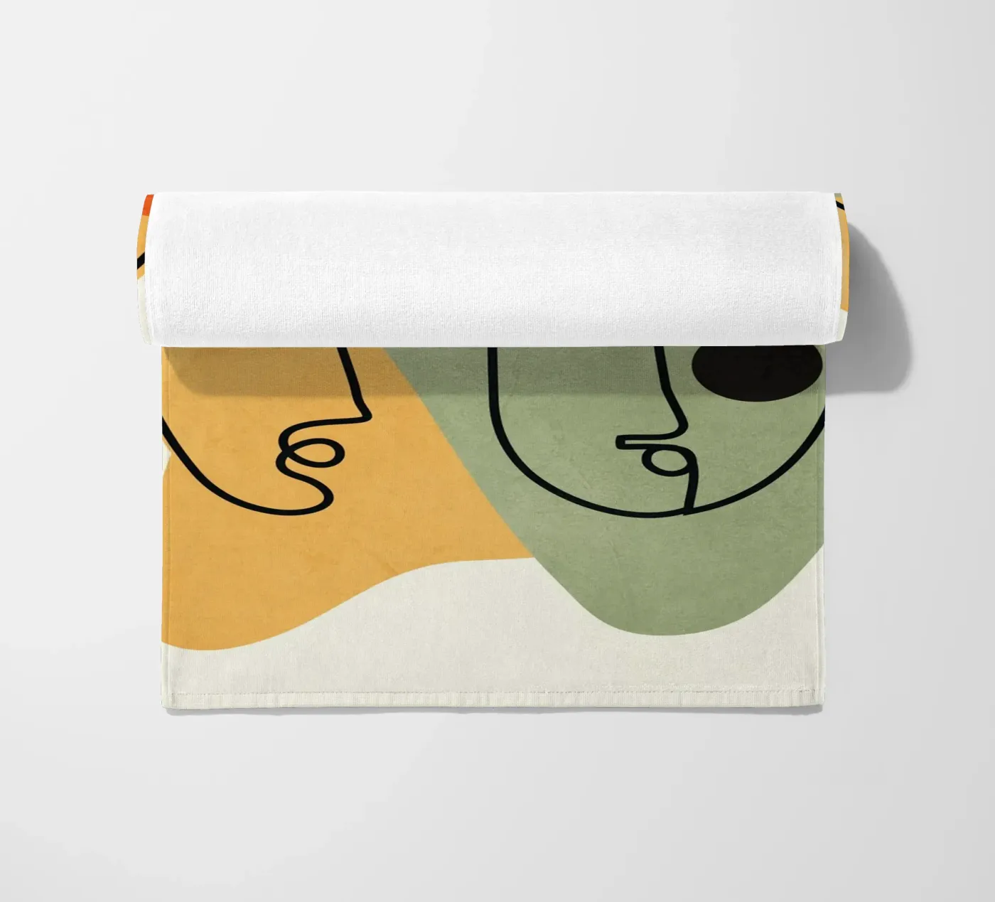 Abstract Faces 13 Strandtuch von cityart
