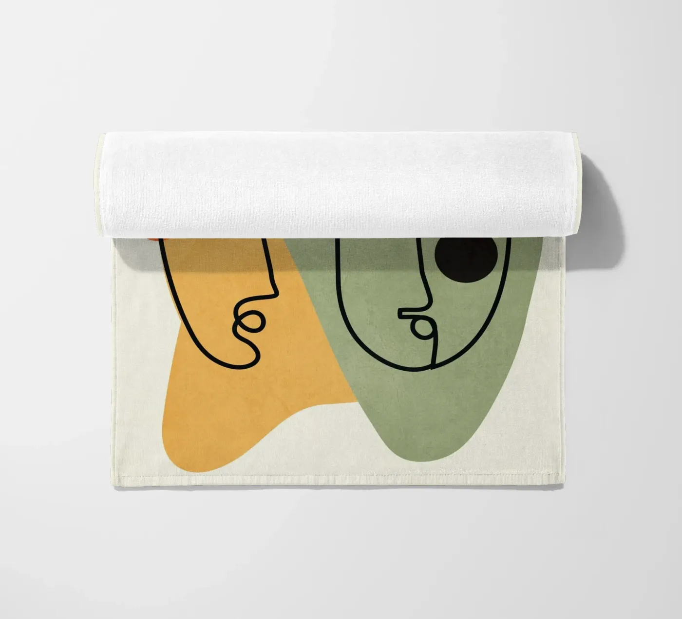 Abstract Faces 13 Strandtuch von cityart