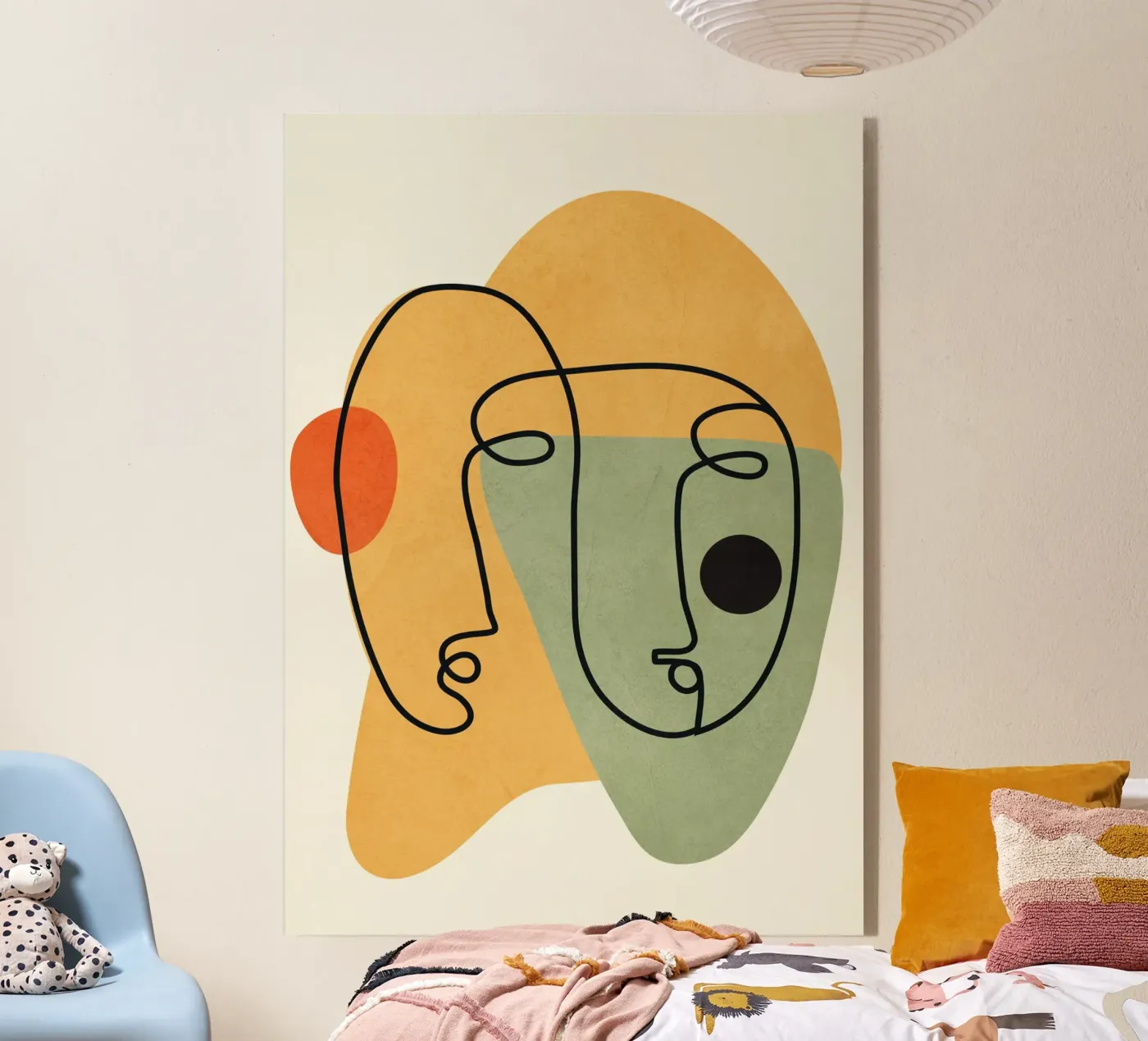 Abstract Faces 13 Acryl-Glas von cityart