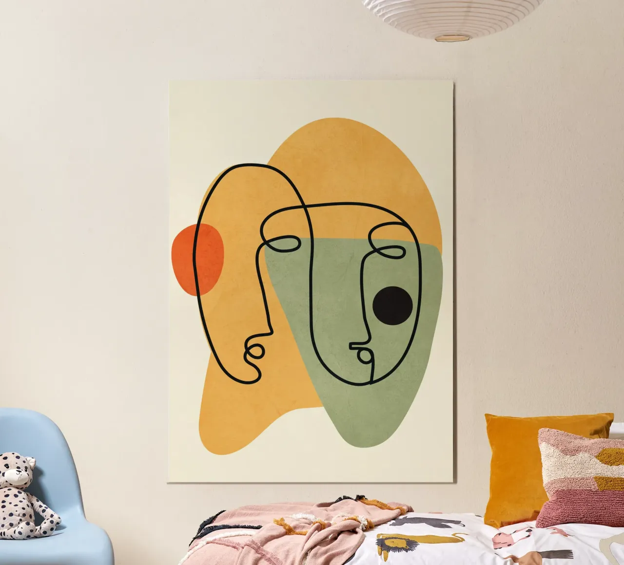 Abstract Faces 13 alluminio dibond da cityart
