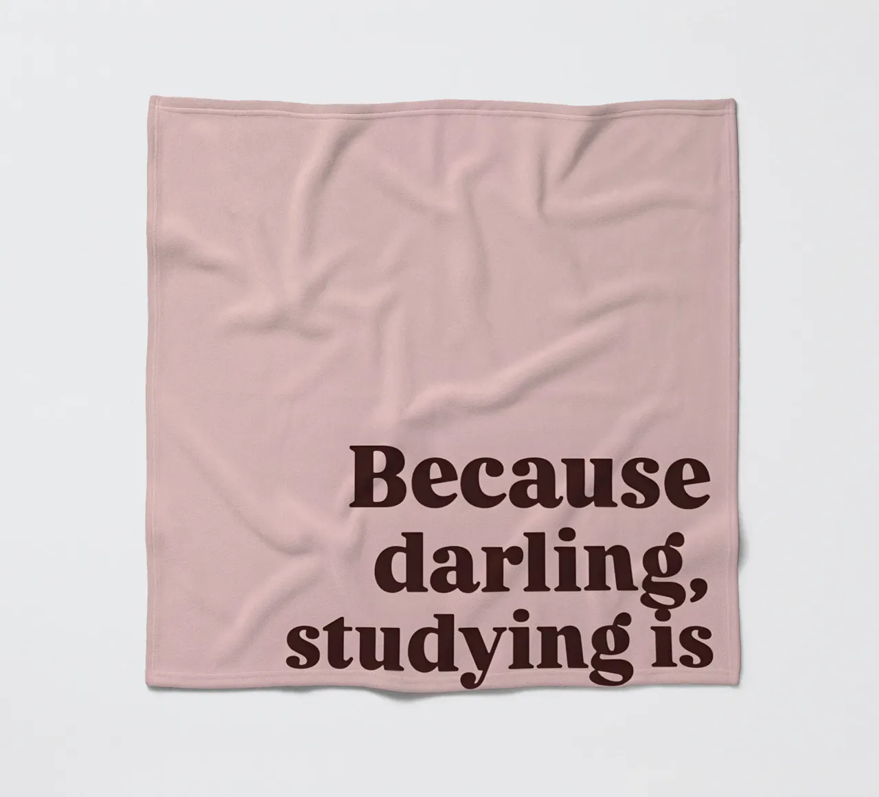 "Because darling, studying is a privilege." coperta in pile da Type & Tape
