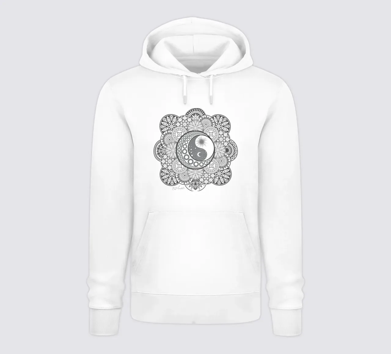 Mandala, yin e yang felpa con cappuccio da Collection “Esprit Mandala"