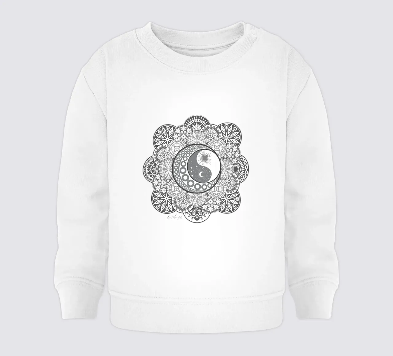 Mandala, yin e yang felpa neonato da Collection “Esprit Mandala"