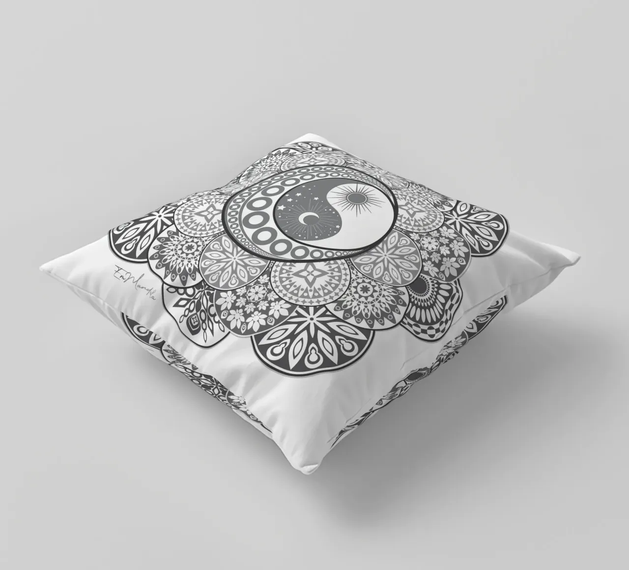 Mandala, yin e yang cuscino da Collection “Esprit Mandala"