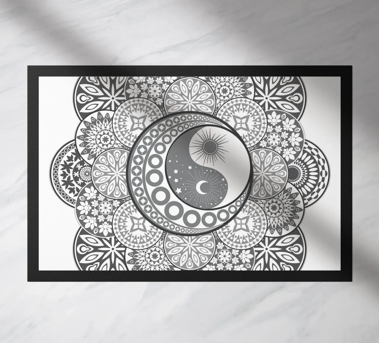 Mandala, yin e yang zerbino da Collection “Esprit Mandala"