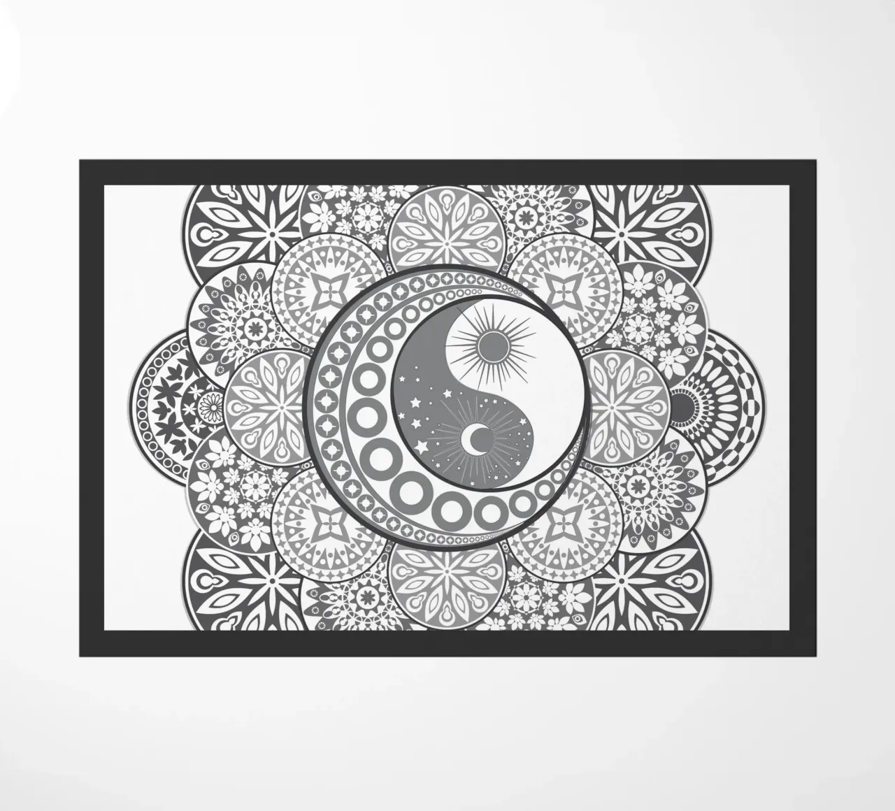 Mandala, yin e yang zerbino da Collection “Esprit Mandala"