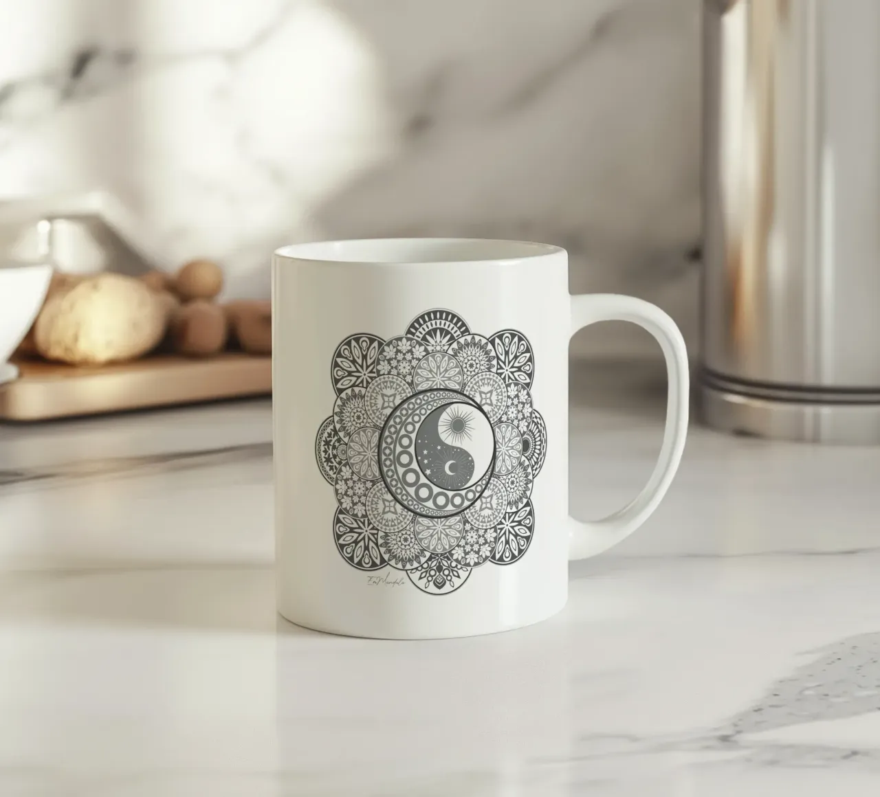 Mandala, yin e yang tazza in ceramica da Collection “Esprit Mandala"