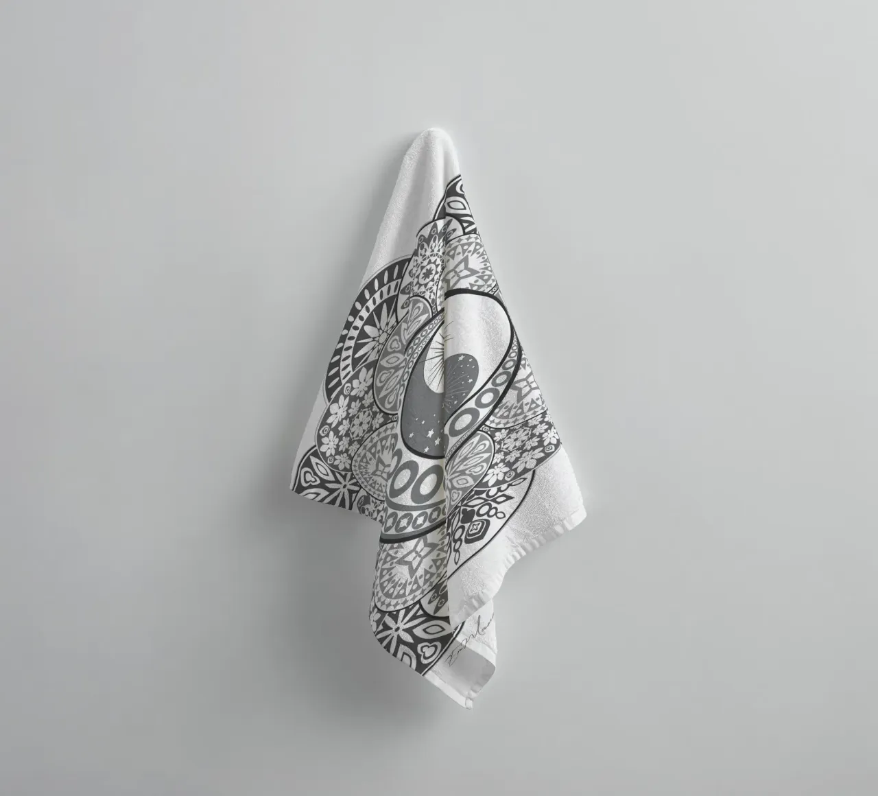 Mandala, yin e yang asciugamano da bagno da Collection “Esprit Mandala"