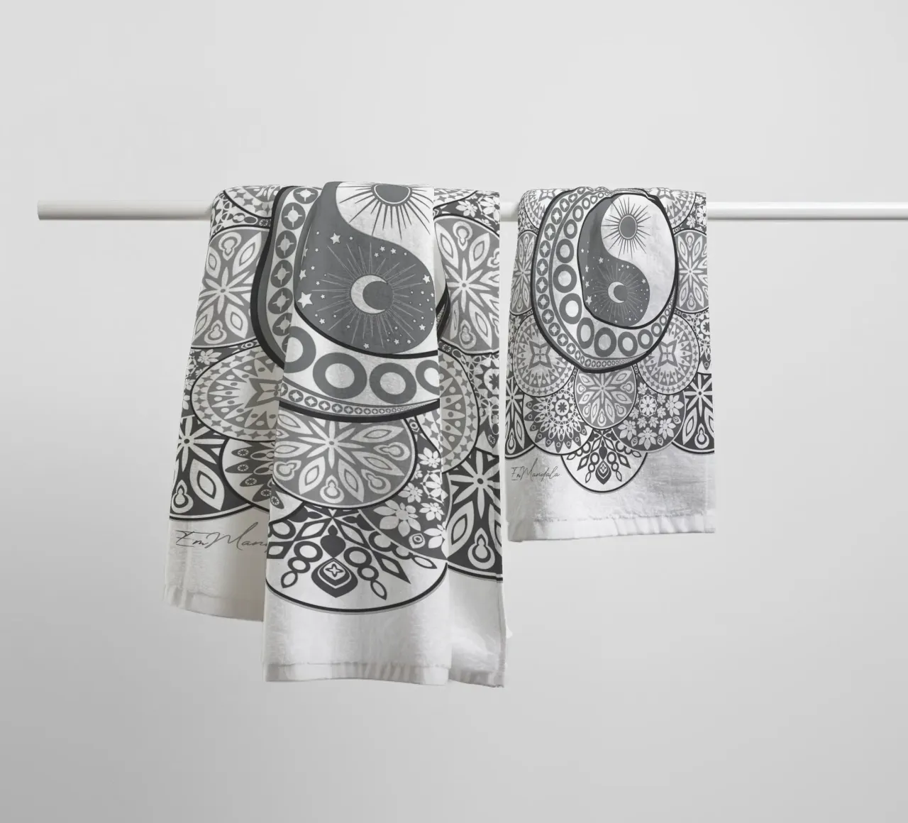 Mandala, yin e yang asciugamano da bagno da Collection “Esprit Mandala"