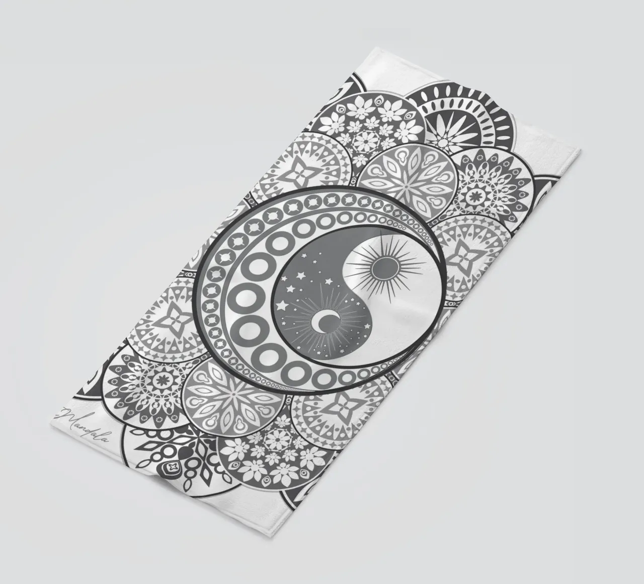 Mandala, yin e yang telo mare da Collection “Esprit Mandala"