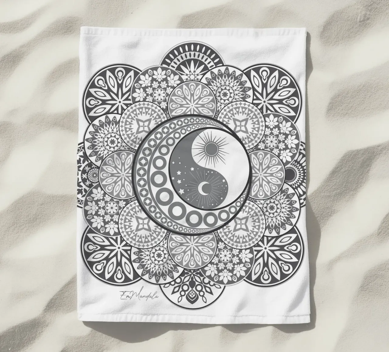 Mandala, yin e yang telo mare da Collection “Esprit Mandala"