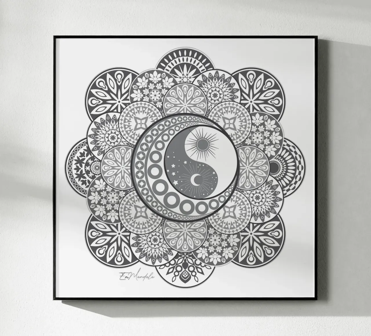 Mandala, yin e yang plexiglass da Collection “Esprit Mandala"