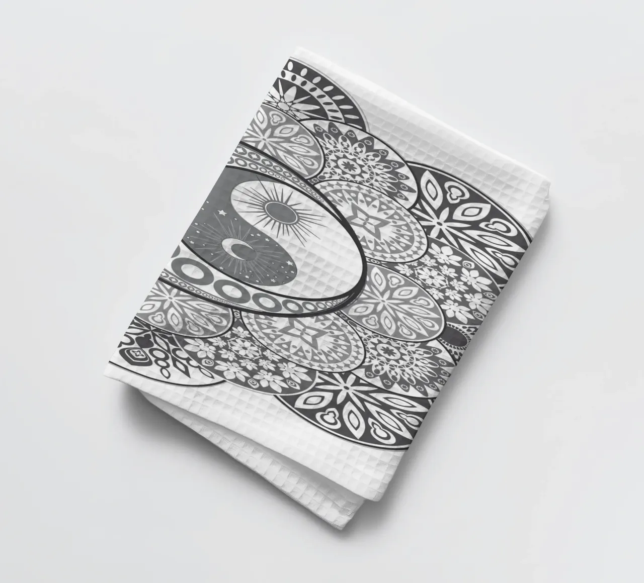Mandala, yin e yang canovaccio da cucina da Collection “Esprit Mandala"
