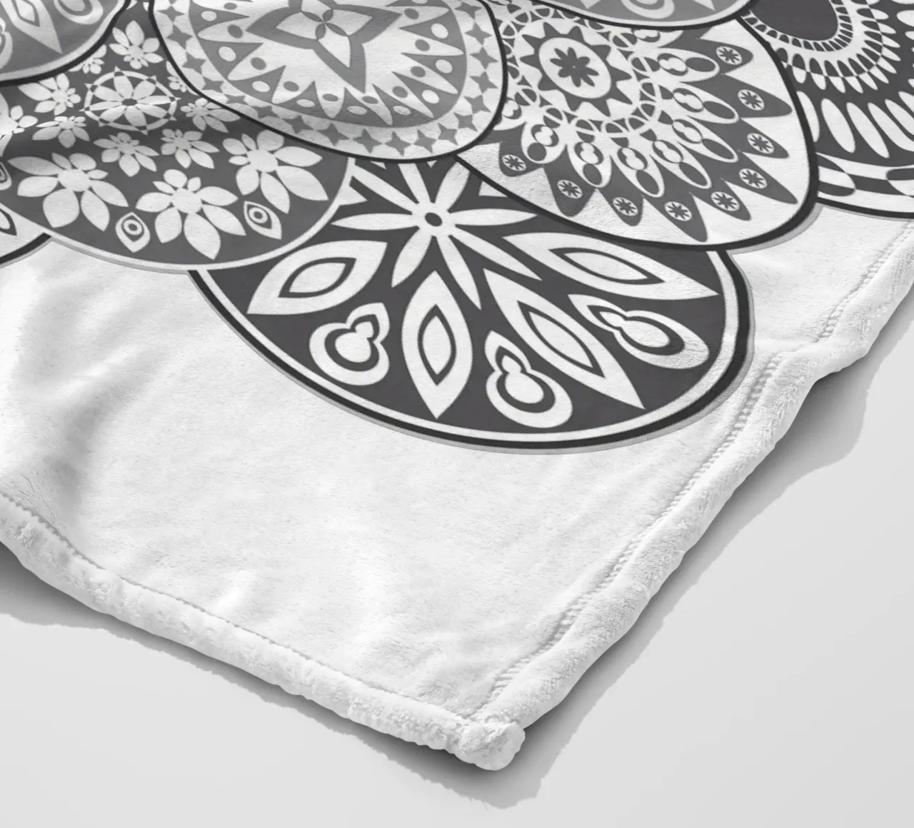 Mandala, yin e yang coperta in pile da Collection “Esprit Mandala"