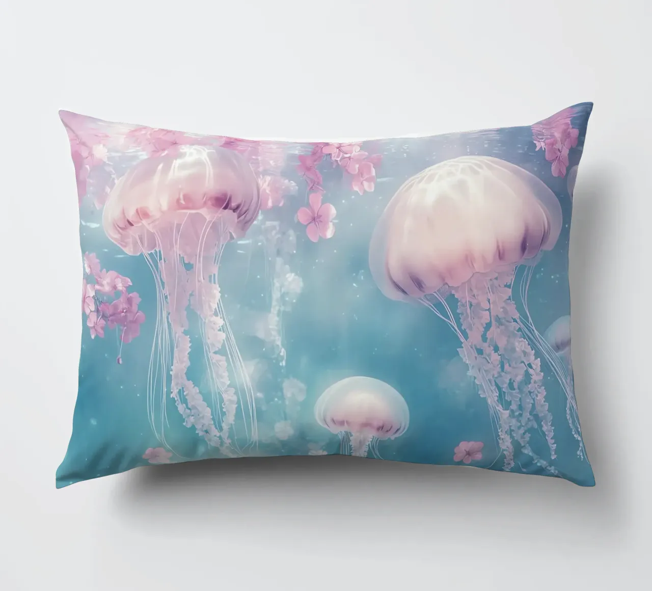 Sott'acqua, meduse e fiori sognano cuscino da Théïa's Fantasia World