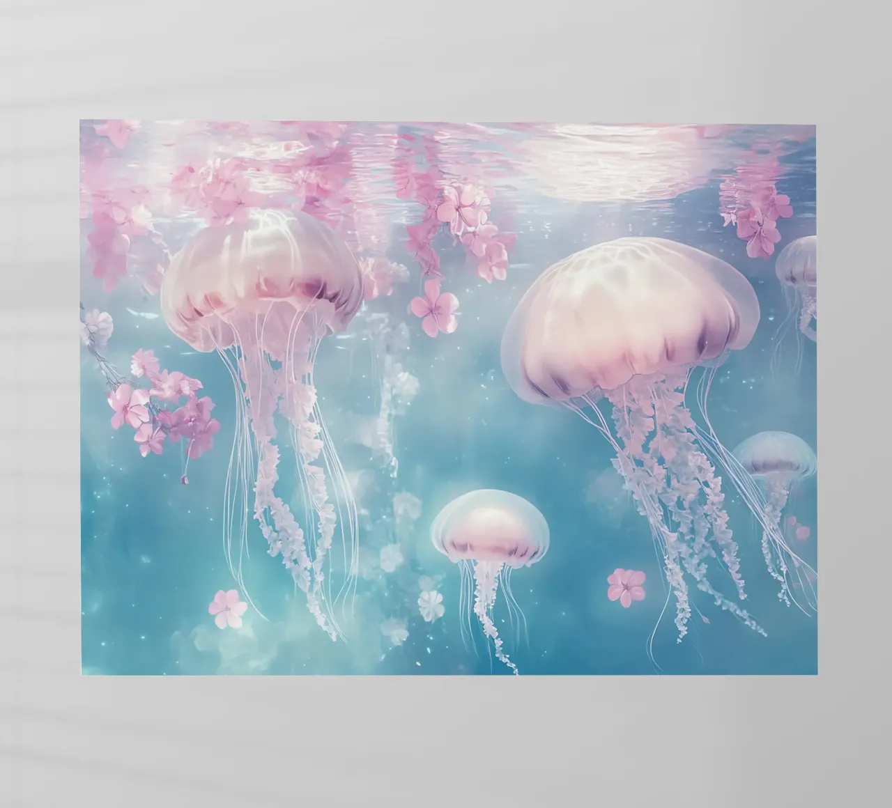 Sott'acqua, meduse e fiori sognano pellicola backlit da Théïa's Fantasia World