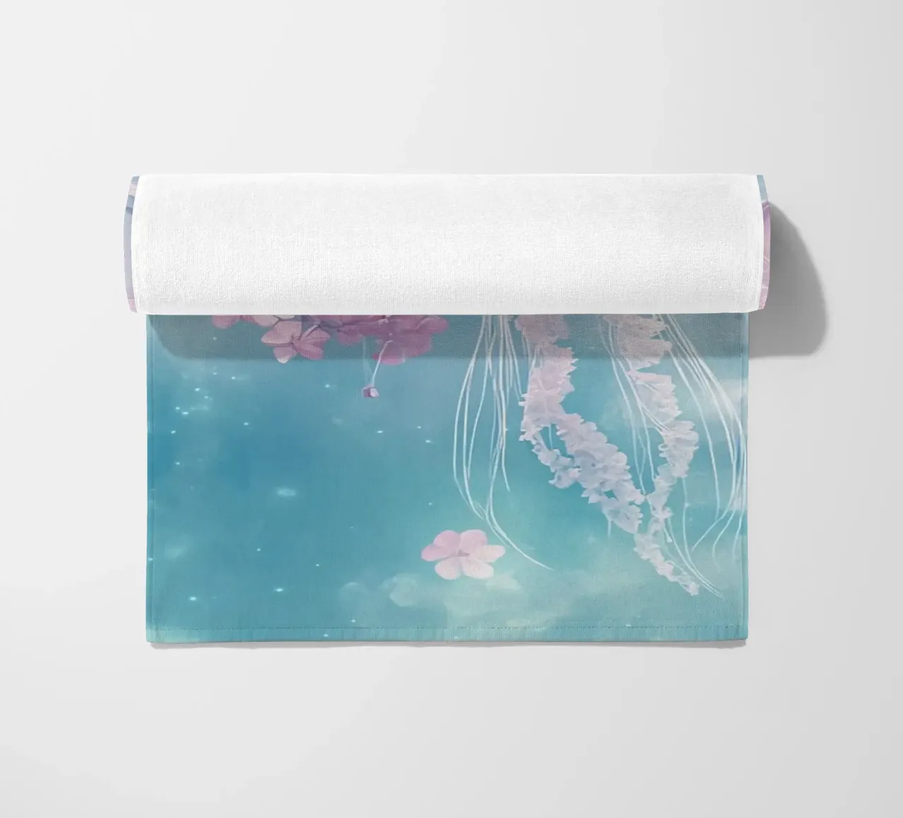 Sott'acqua, meduse e fiori sognano telo mare da Théïa's Fantasia World