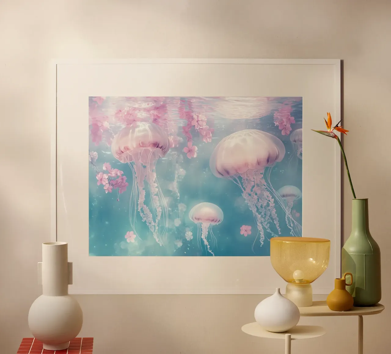 Sott'acqua, meduse e fiori sognano poster da Théïa's Fantasia World