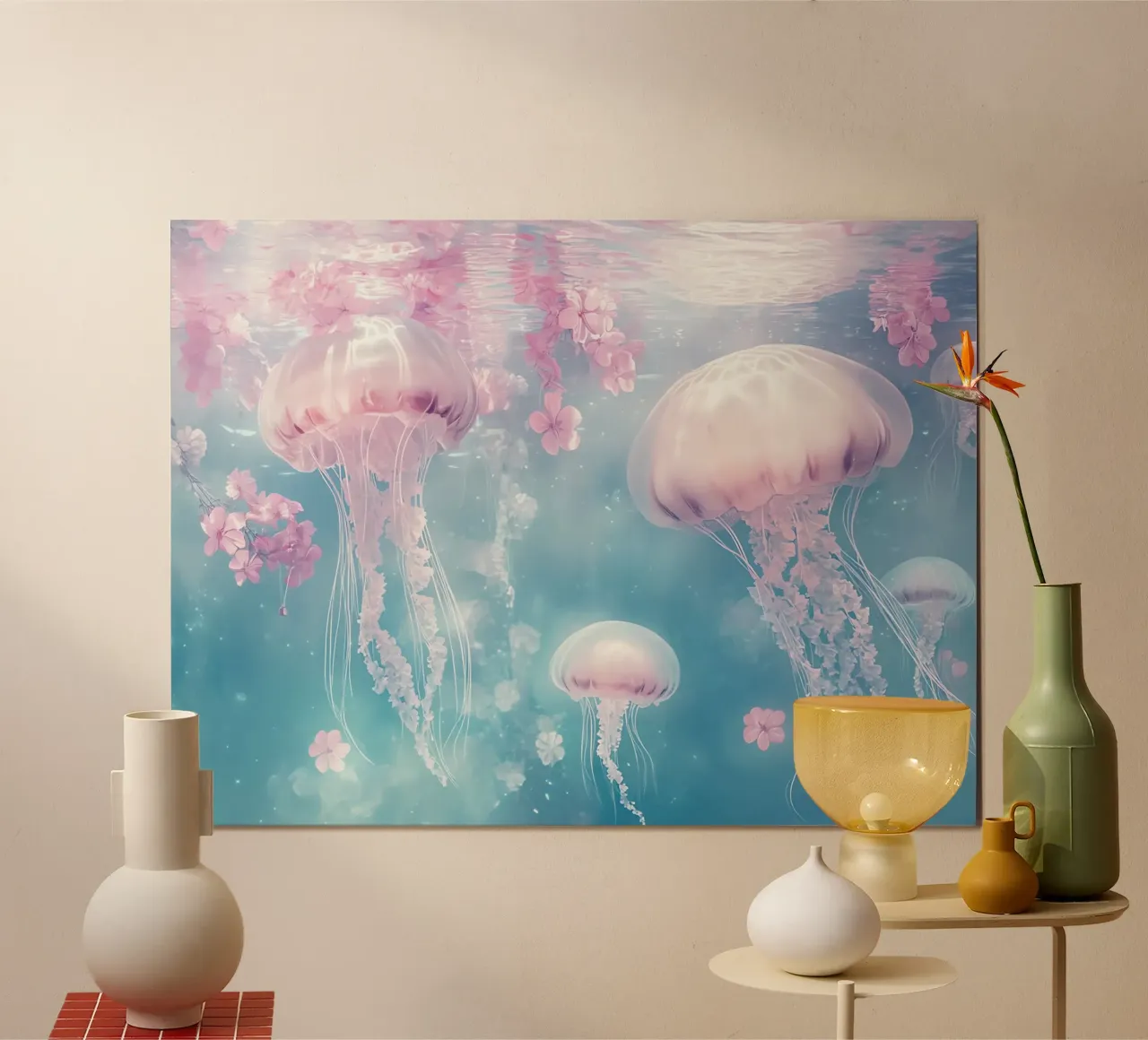 Sott'acqua, meduse e fiori sognano poster da Théïa's Fantasia World