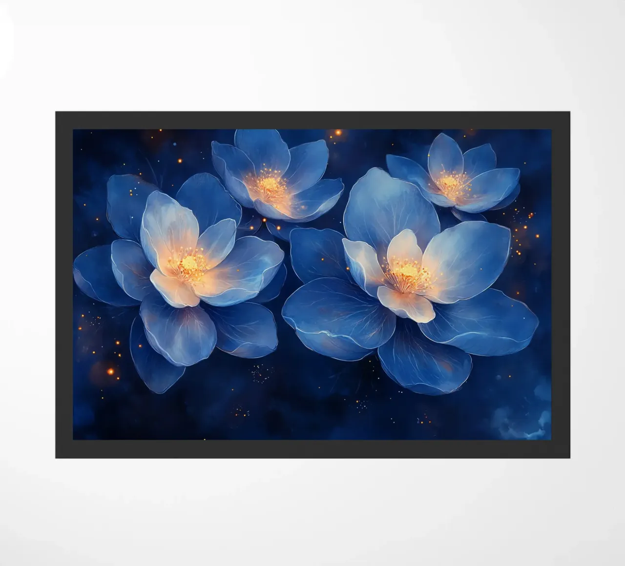 Fleurs d'Étoiles: blu e oro nella notte zerbino da Théïa's Fantasia World