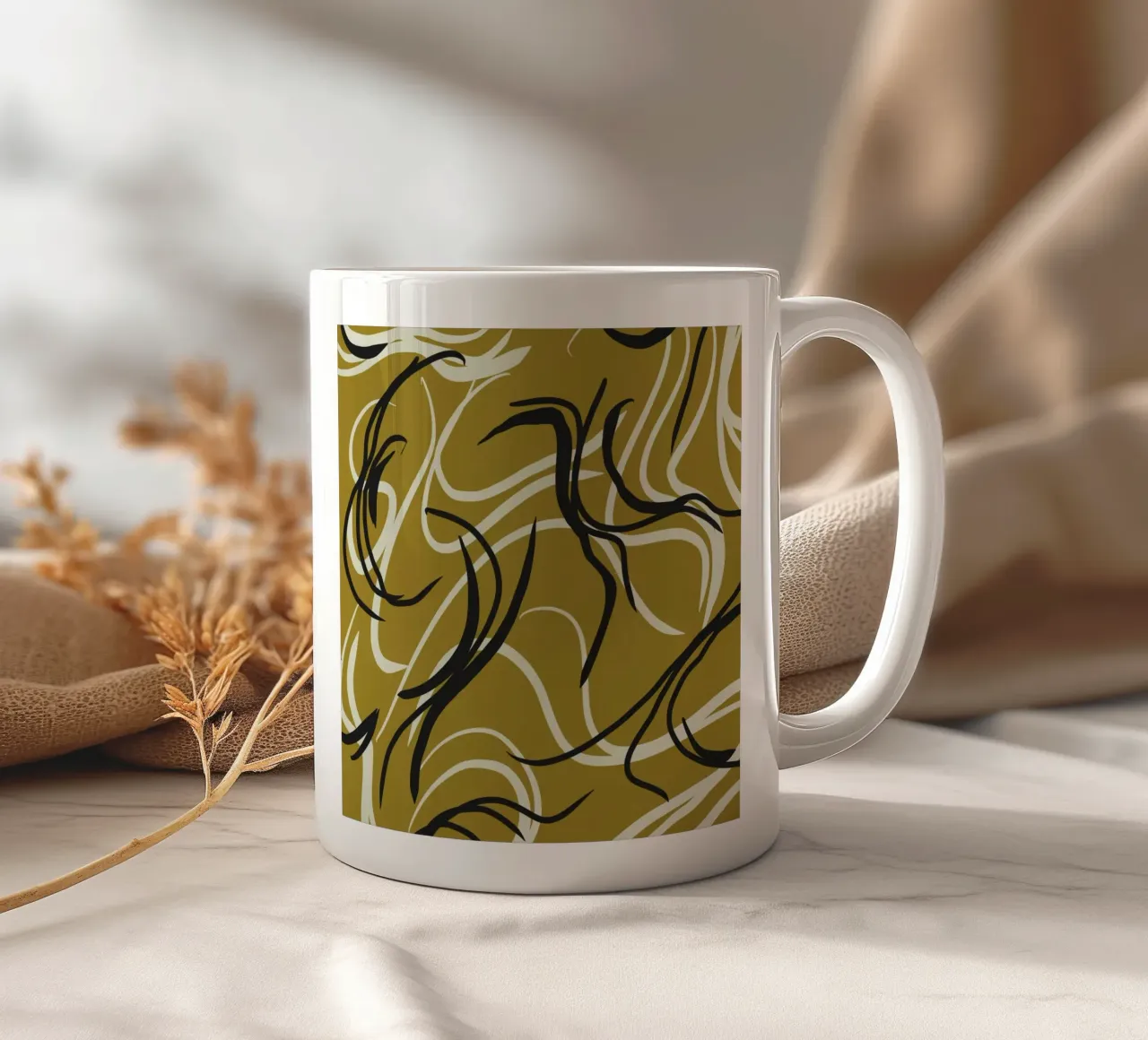 Design fluido 03 tazza in ceramica da Little Dean