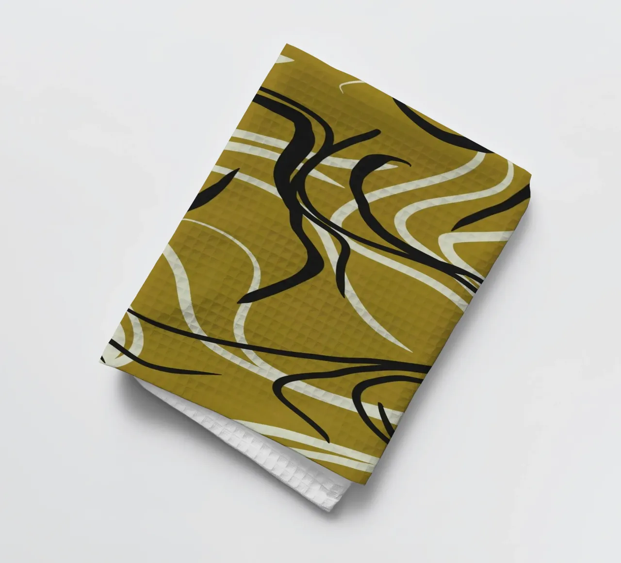 Fluid design 03 tea towel by Little Dean