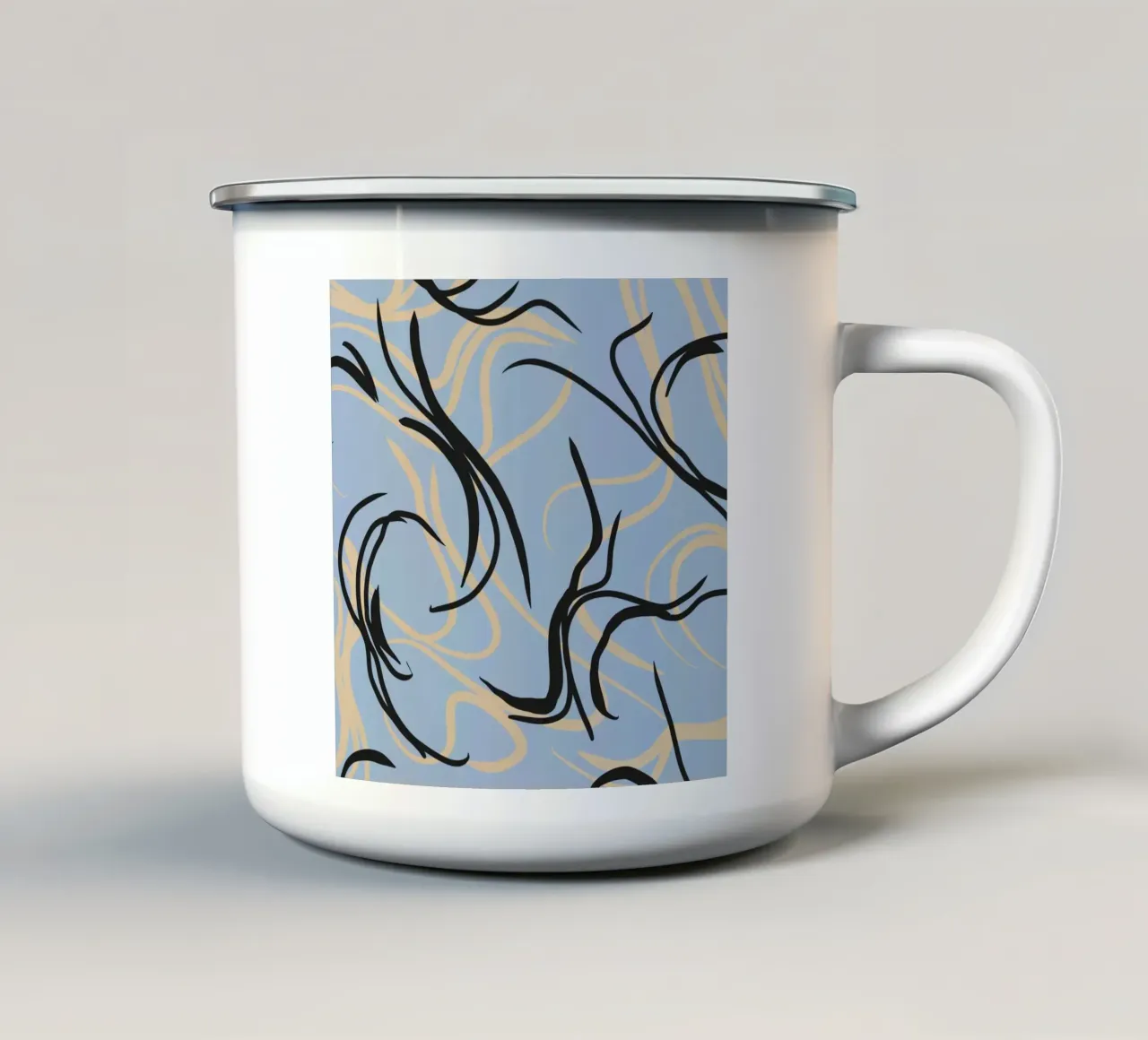 Design fluido 04 tazza in smalto da Little Dean