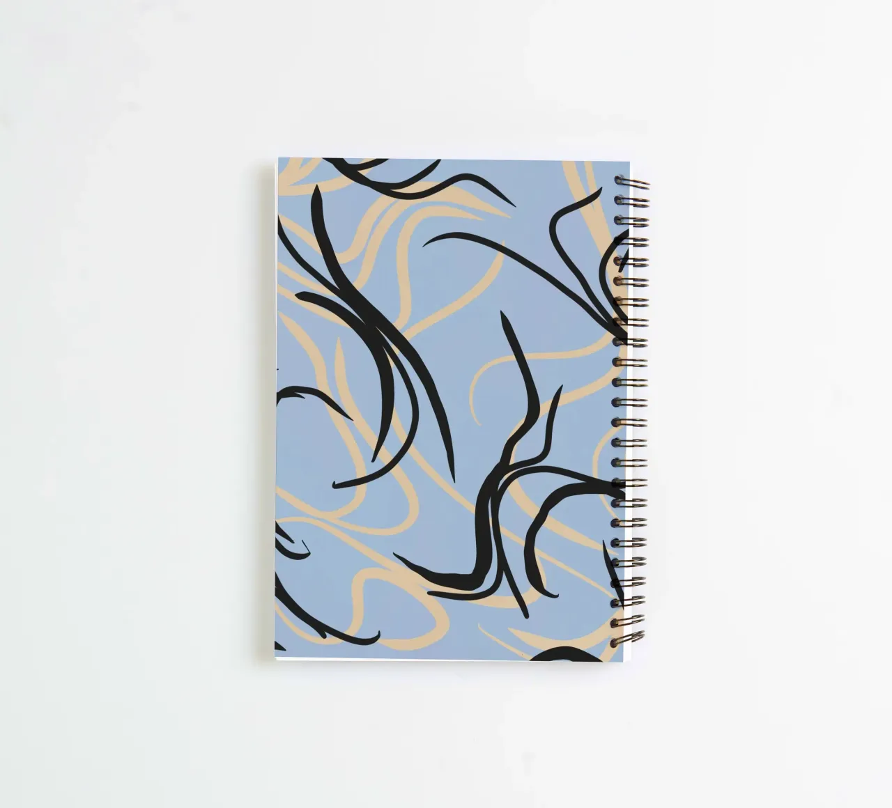 Fluid design 04 spiral notebook by Little Dean