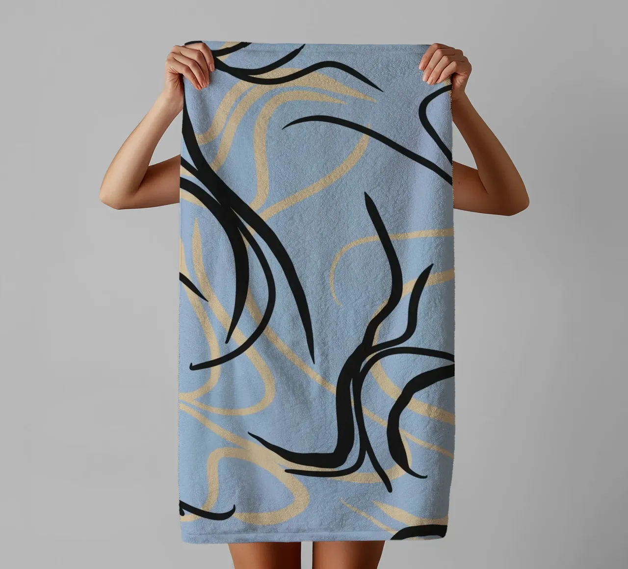 Fluid design 04 towel by Little Dean
