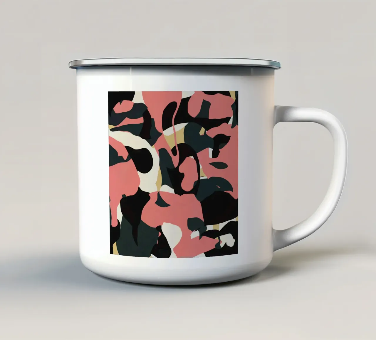 Macchie di fluido 02 tazza in smalto da Little Dean