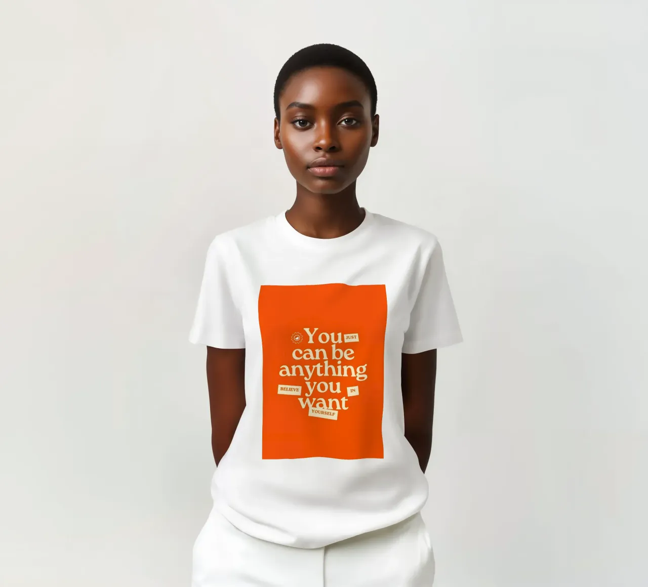 "You just can be anything you want. Believe in yourself." t-shirt da Type & Tape