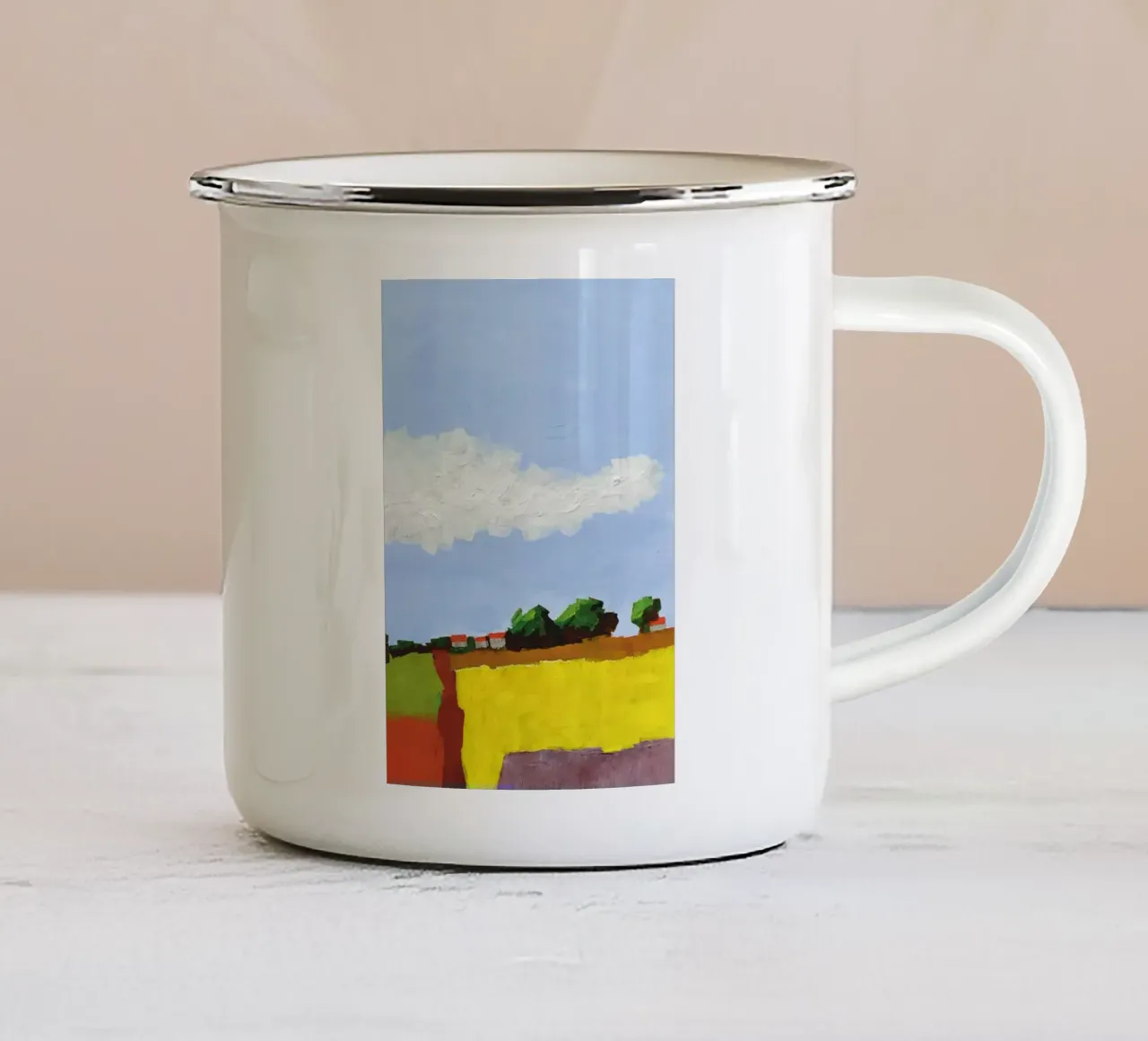 Abstrkte Landschaft 1 tazza in smalto da Martin Ahrens