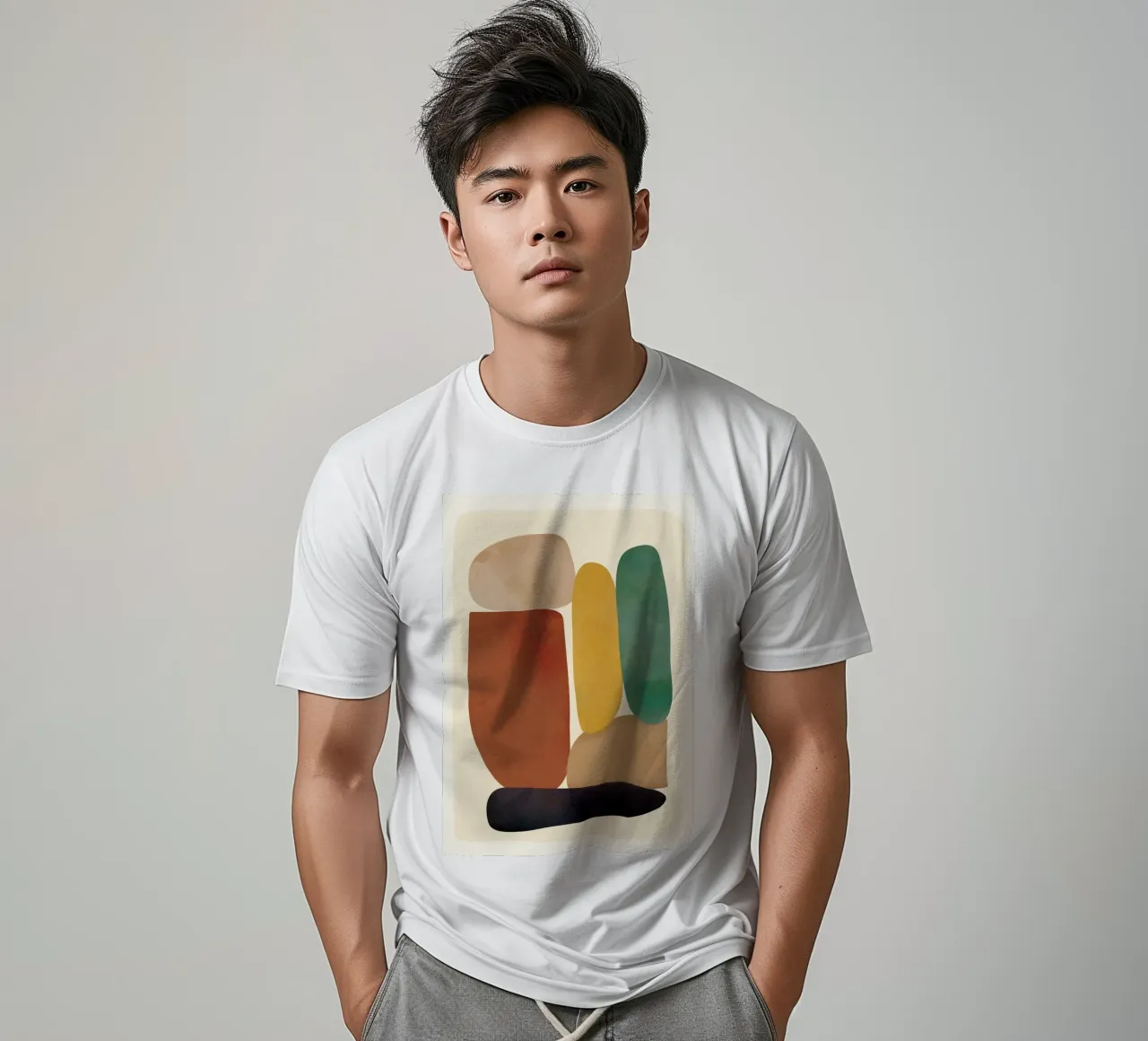 Abstract Minimal Shapes t-shirt da Flow Line