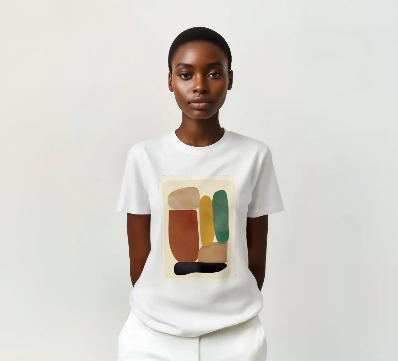 Abstract Minimal Shapes t-shirt da Flow Line