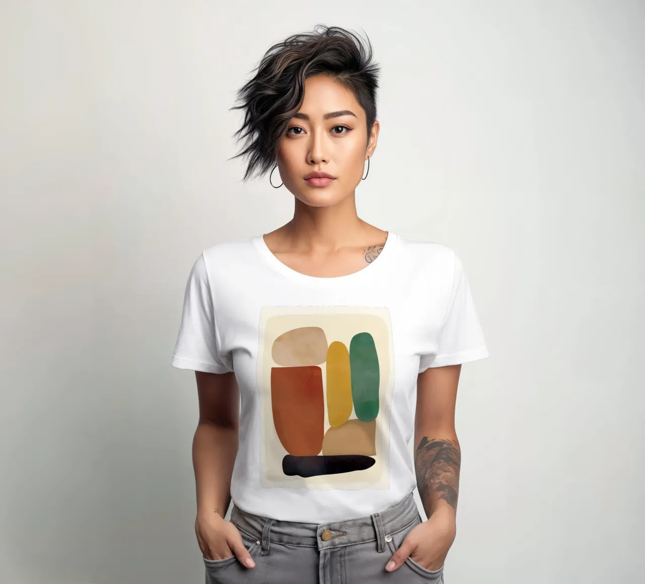 Abstract Minimal Shapes camiseta de mujer de Flow Line