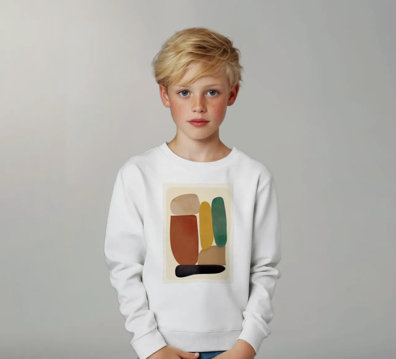Abstract Minimal Shapes sudadera para niño de Flow Line