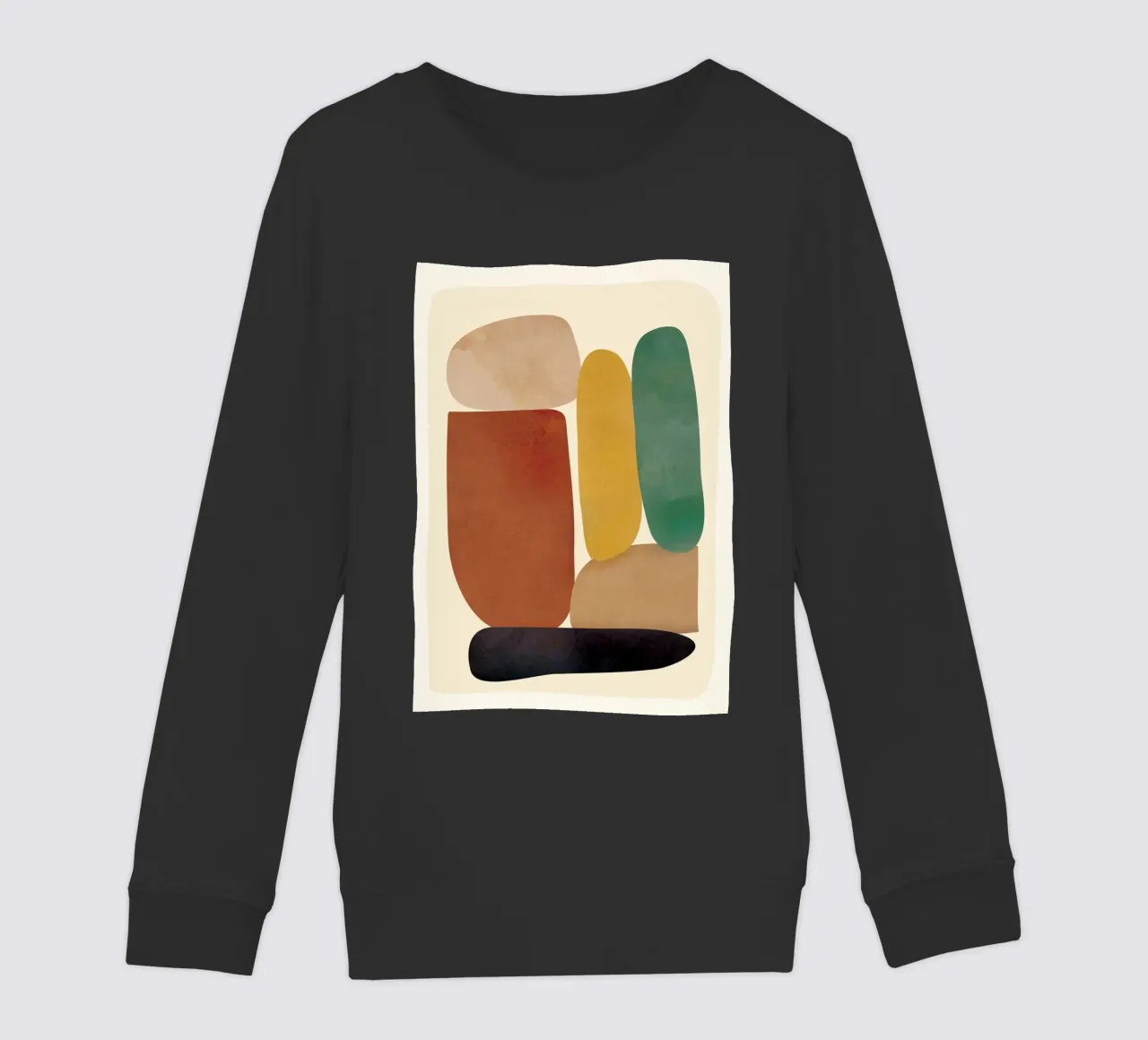 Abstract Minimal Shapes felpa bambino da Flow Line