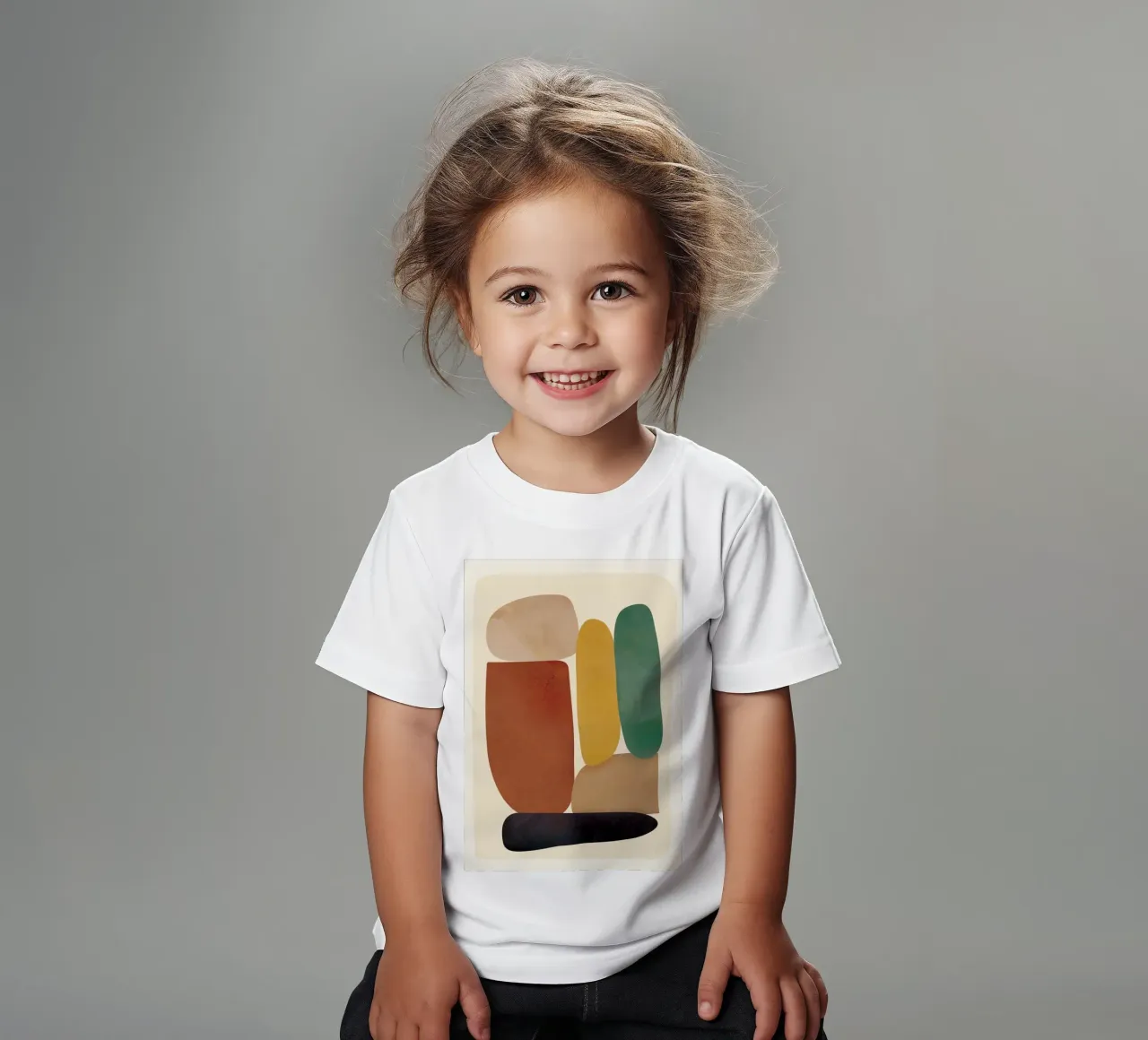Abstract Minimal Shapes t-shirt bambini da Flow Line