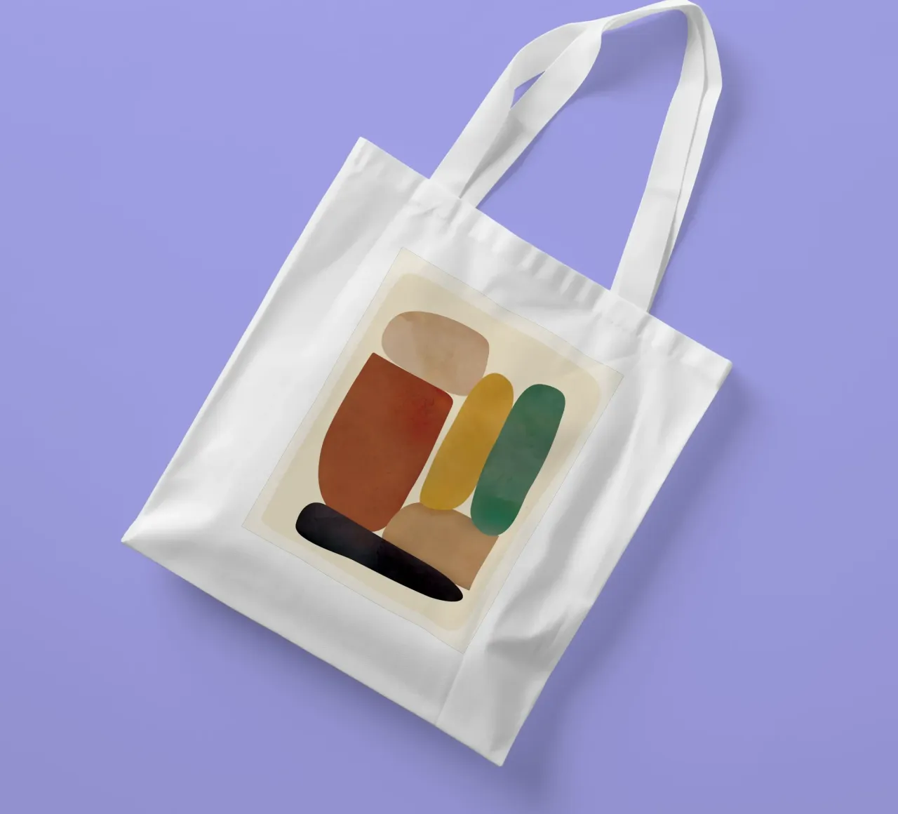 Abstract Minimal Shapes borsa in juta da Flow Line