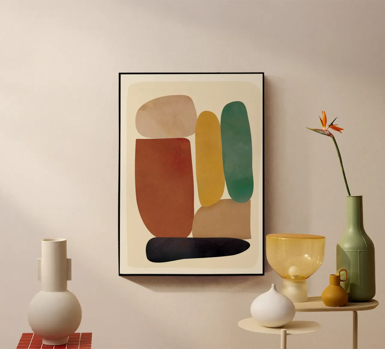 Abstract Minimal Shapes acrylic glass by Flow Line