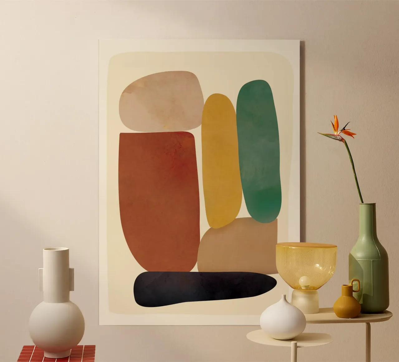 Abstract Minimal Shapes acrylic glass by Flow Line